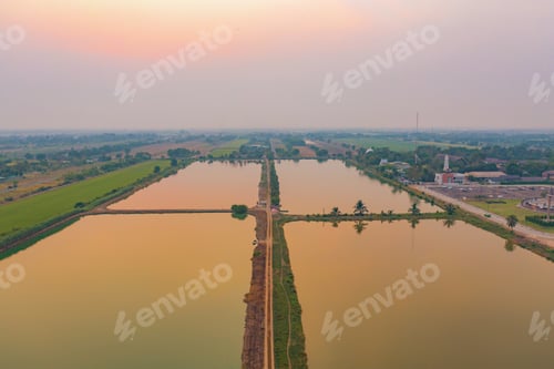 Preview: Natural sea salt ponds. Farm field. Traditional industry in Thailand. Asia culture. Agriculture