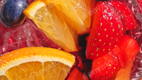 Preview: glass of drink with fruits
