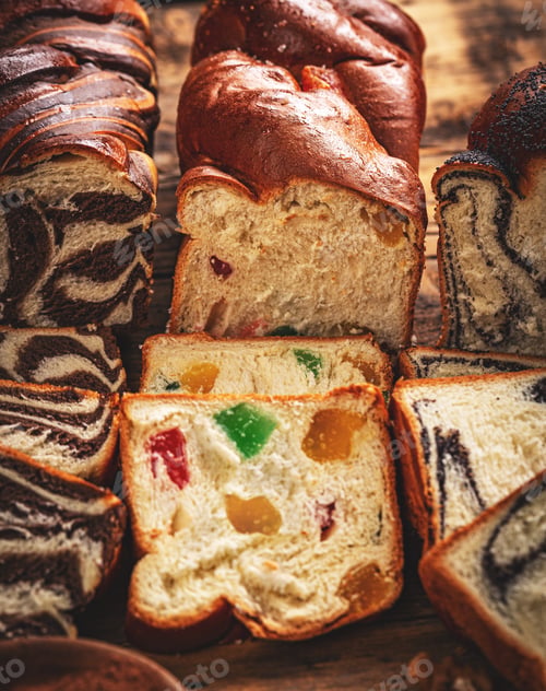 Preview: Braided brioche with Turkish delight