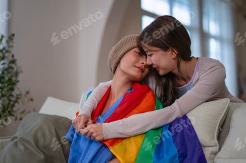 Preview: Cancer patient is receiving moral support from her friend at home.