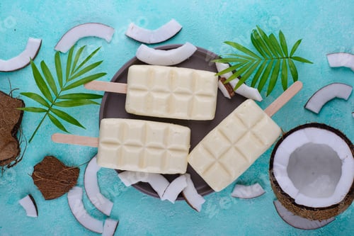 Preview: Healthy coconut ice cream popsicles