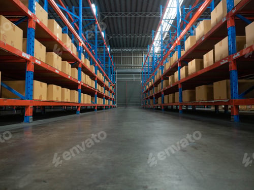 Preview: factory box shipping logistic transportation industry business container cargo warehouse freight tru