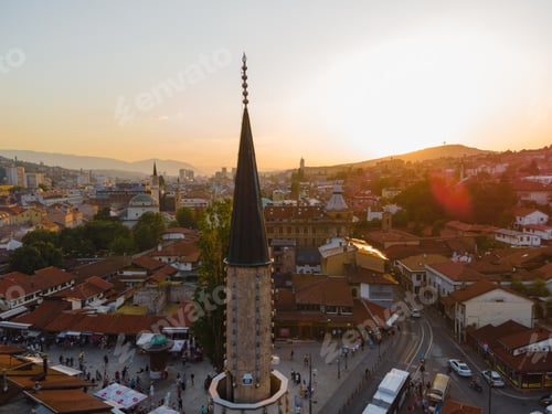 Preview: View of the historic center of Sarajevo, Bosnia and Herzegovina