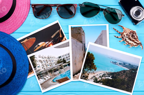Preview: Photos of vacation, beach accessories