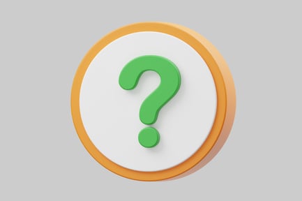 Preview: Question mark circular graphic