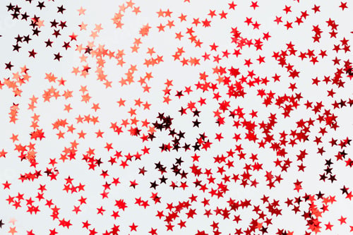 Preview: Christmas decor background. Flat lay, top view.