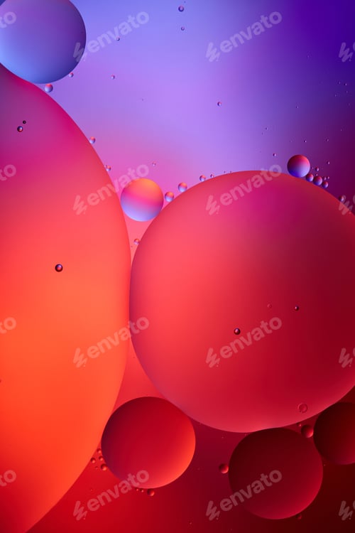 Preview: Beautiful abstract background from mixed water and oil in red and purple color