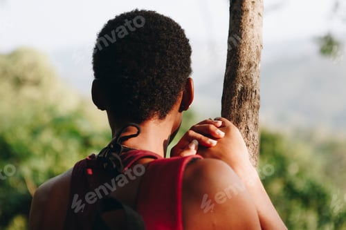 Preview: Woman enjoying the nature