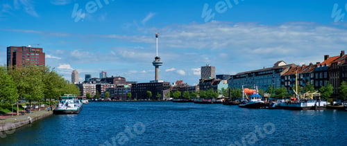 Preview: Rotterdam cityscape with Euromast observation tower