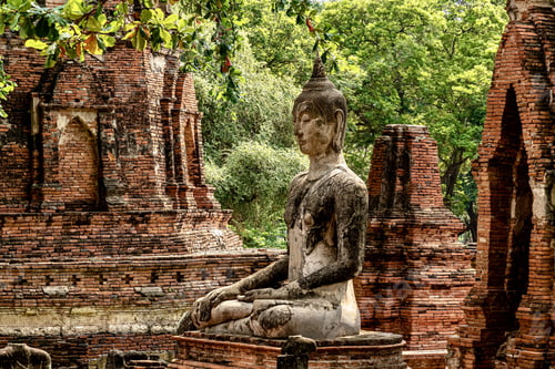 Preview: Beautiful shot of Wat Phra Mahatat Phra in Thailand