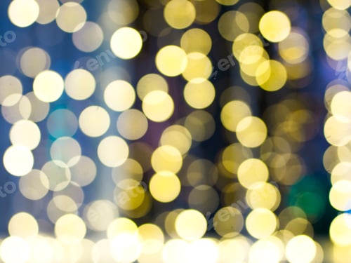 Preview: gold abstract background with bokeh defocused lights