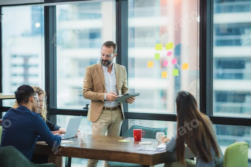 Preview: Group of Business People Diverse Brainstorm Meeting Concept, Working in the Office Concept