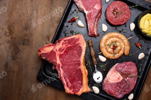 Preview: Assortment of various types of meat
