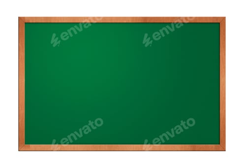 Preview: blackboard isolated on white background