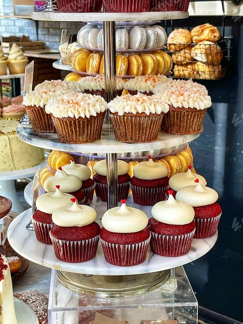 Preview: Delicious assortment of decadent cupcakes and macarons!