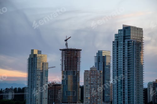 Preview: Aerial view of commercial and residential buildings