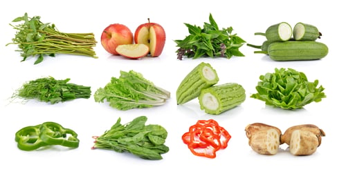 Preview: set of fruit and vegetable