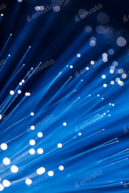 Preview: Blue Fiber Optic Strands