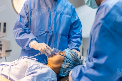 Preview: Patient Undergoing Medical Procedure with Doctors Present