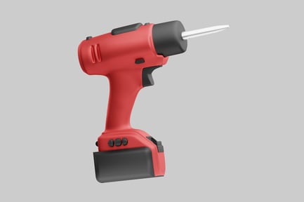 Preview: Red cordless power drill driver