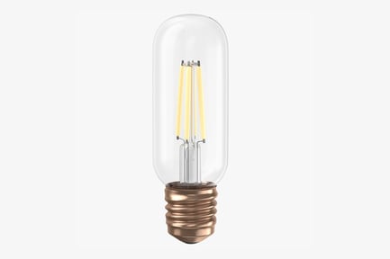 Preview: Tubular LED Filament Bulb with Rounded Glass
