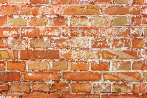 Preview: Background of old vintage dirty brick wall with peeling plaster, texture