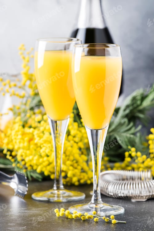Preview: Spring alcohol cocktail mimosa
