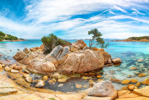 Preview: Astonishing view of Capriccioli beach in Costa Smeralda.