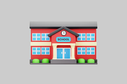 Preview: Cartoon school building