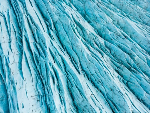 Preview: Aerial view of massive ice blocks