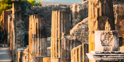Preview: Pompeii, Italy. Remains Of Ancient Building On Territory Of Pompeii Forum
