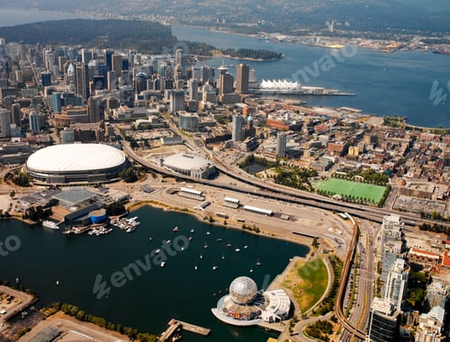 Preview: Aerial view of the city of Vancouver. British Columbia. Canada
