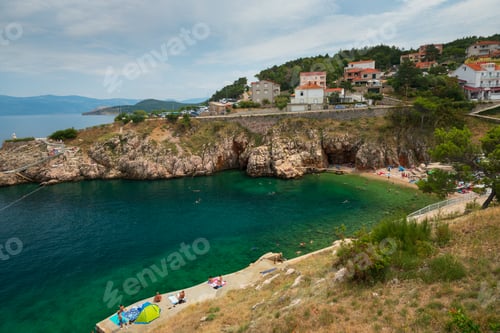 Preview: Landscape of Vrbnik Town , Krk Island , Croatia