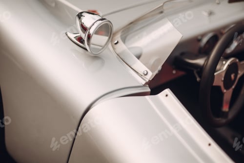 Preview: Cannes France - July 3, 2018: Retro car rally. Retro car rally. Porsche 550 Spyder