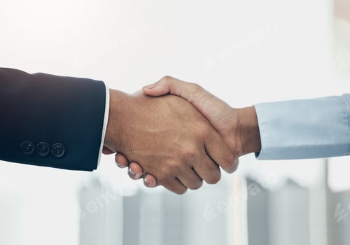 Preview: Business people shaking hands, partnership and meeting, consulting and networking agreement, hiring