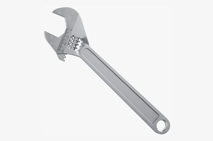 Preview: Adjustable Crescent Wrench, Steel Finish