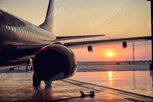 Preview: Image of parts aircraft in the outdoors