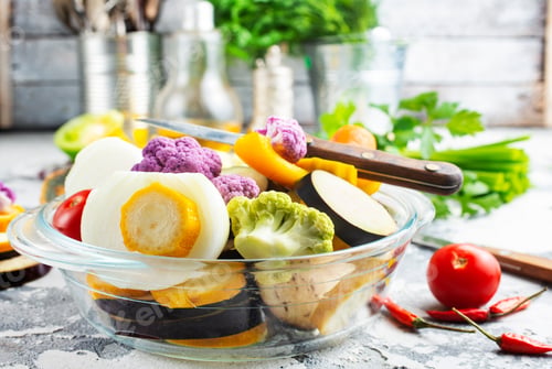 Preview: raw vegetables