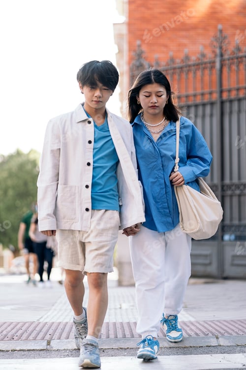 Preview: Trendy Asian Couple in the Street
