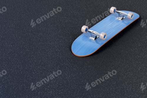 Preview: Skateboard on asphalt