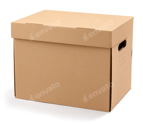 Preview: closed cardboard box