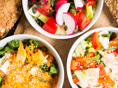 Preview: Colorful vegetable salad bowl