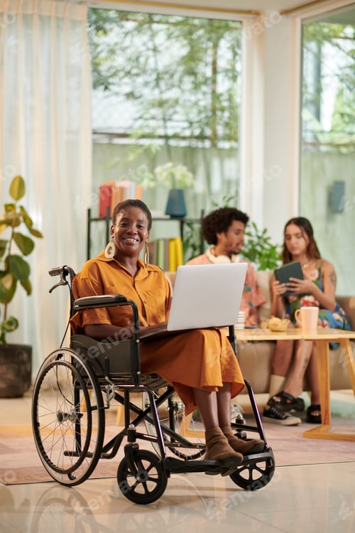 Preview: Woman with Disability Meeting with Coworkers
