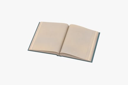 Preview: Open Classic Book with Blank Pages