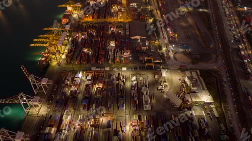 Preview: Shipyard Cargo Container Sea Port Freight forwarding service logistics and transportation.