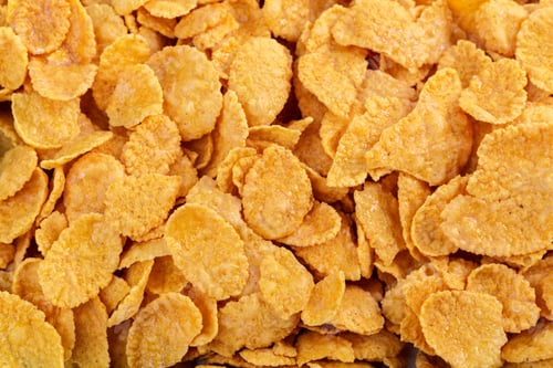 Preview: Corn flakes assortment as a background copy space