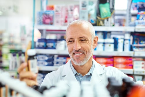Preview: Youll always find what you need at our pharmacy. Shot of a mature pharmacist working in a chemist.