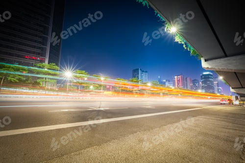 Preview: city highway at night