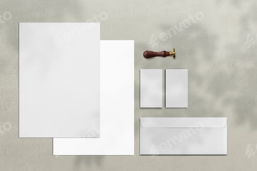 Preview: Simple corporate identity branding stationery set