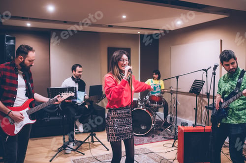 Preview: Musician rehearsing studio